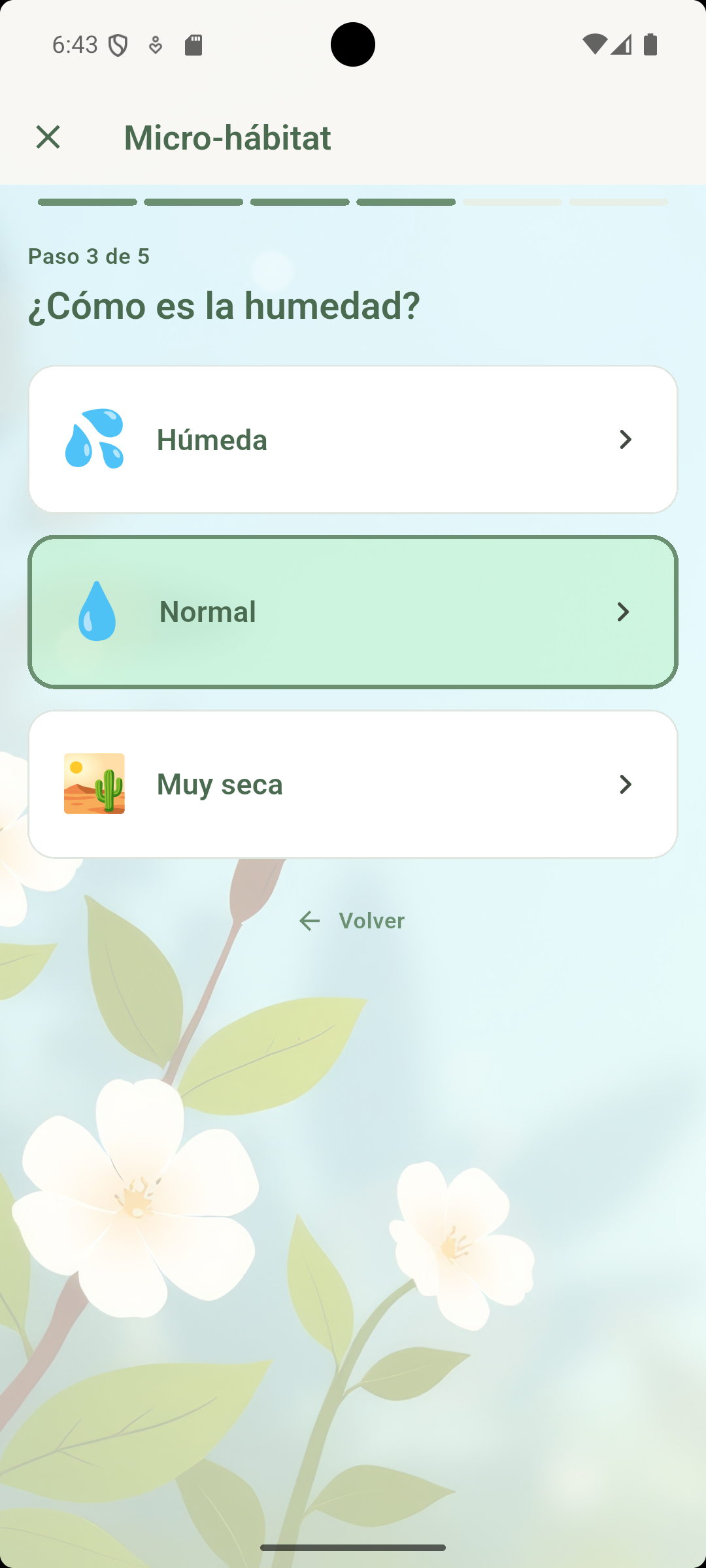 JardinerIA — Micro-hábitat paso 3: humedad del espacio